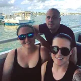 a group having fun on the duck tours south beach tour
