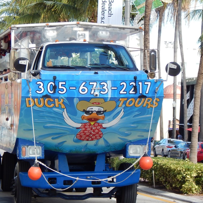duck tours south beach boat on washington ave